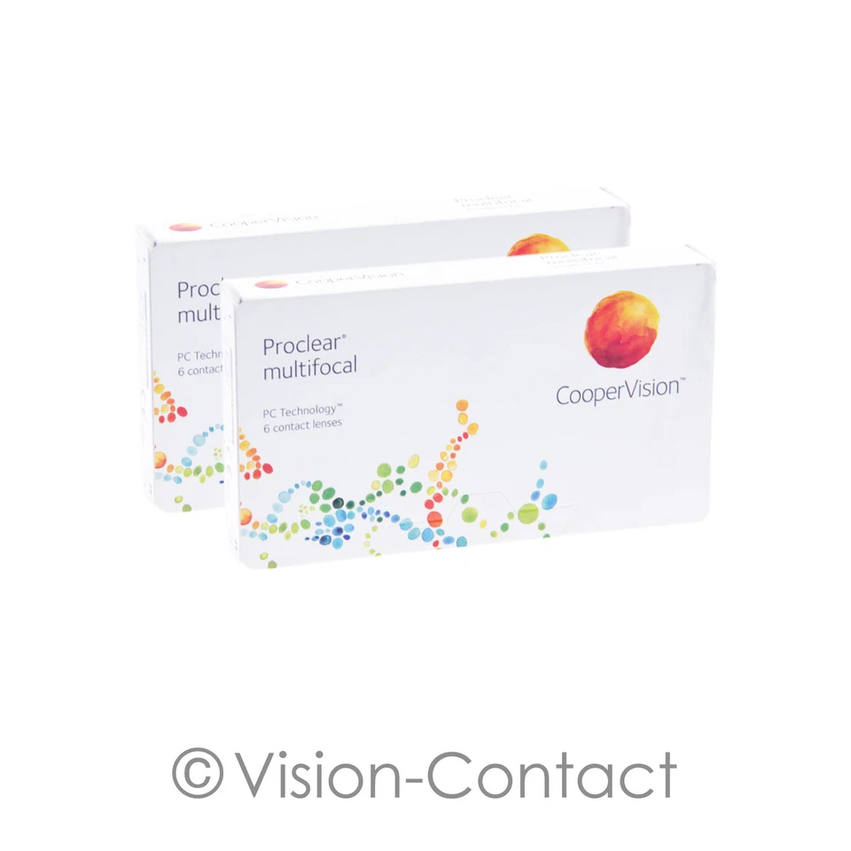Proclear multifocal 2 x 6 multifokale Kontaktlinsen Monatslinsen Cooper Vision