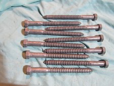 Lot of 10 Hex Head 1/2" X 6" Lag Screw Bolt Bolts Hot Dipped Galvanized