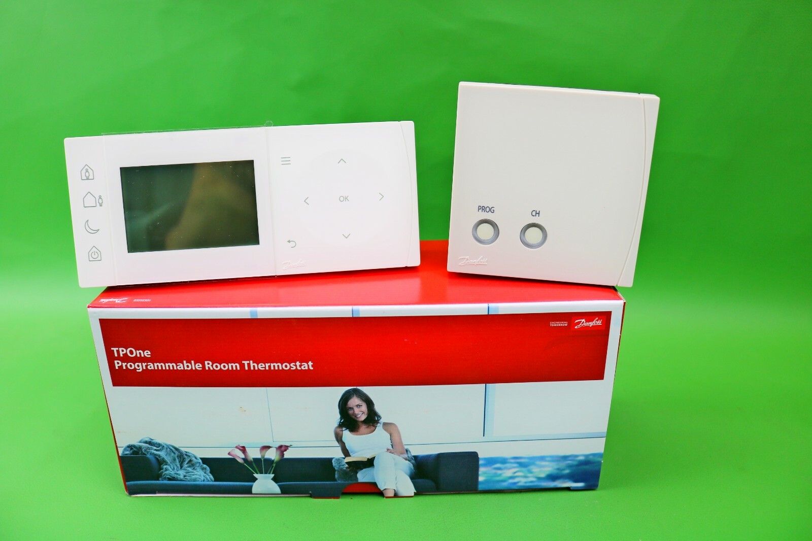 Danfoss TPOne RF + RX1-S Programmable Room Thermostat with Receiver 087N785400 - Image 5