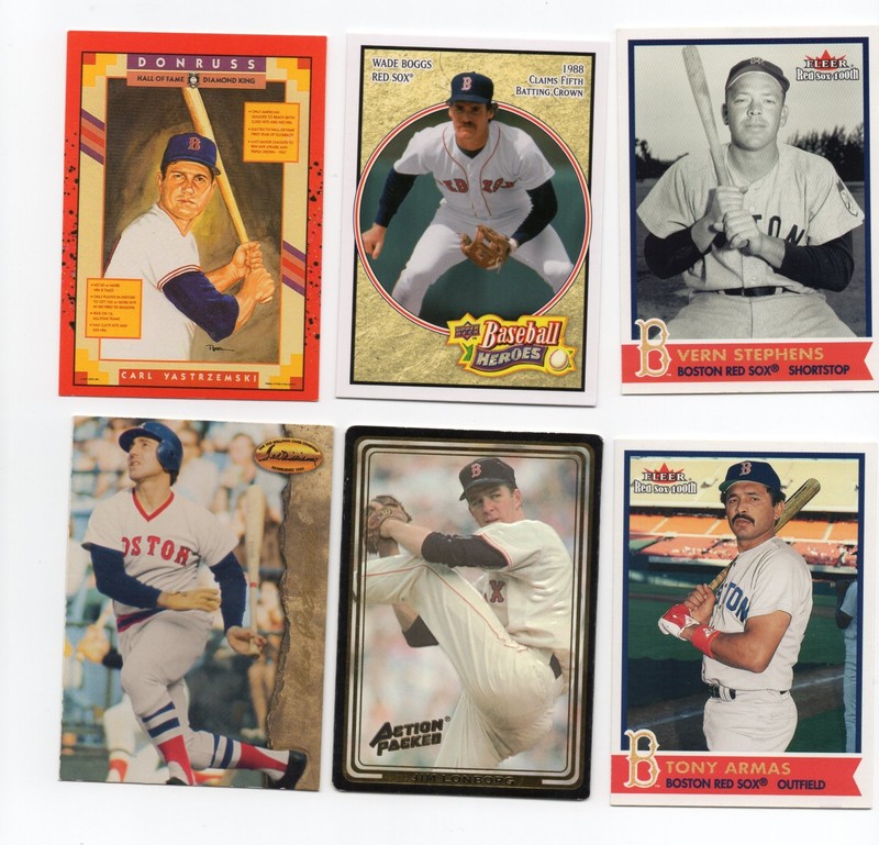 BOSTON RED SOX GREATS LOT YAZ, BOGGS, PETROCELLI, ARMAS, STEPHENS, LOMBORG