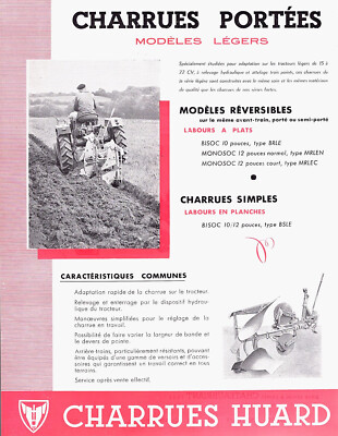 Affiche Vintage CHARRUES HUARD – Poster 40x60cm – Reproduction HQ Papier