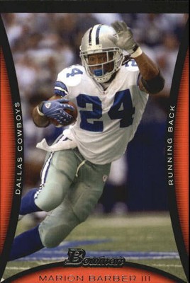2008 Bowman Dallas Cowboys Football Card #31 Marion Barber ...