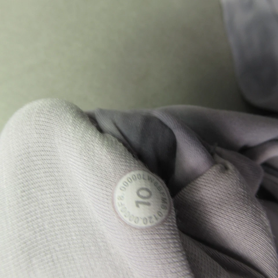 Lululemon Leggings Womens 10 Workout Stretch Outdoors Lightweight Gray - Image 3 of 4