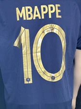 Kylian Mbappe Signed France Pro Style Soccer Jersey with COA