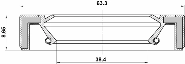 Compatível com Volvo S60 I 2002-2009 caixa de eixo de vedação de óleo fabricante de equipamento original 6843112 - Imagem 2 de 3
