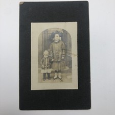 Children bundled Antique Photo Cabinet Card Caucasian Black & White 3 x 4