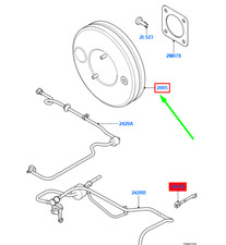 FORD FOCUS MK2 Bremskraftverstärker 1742032 6M51-2005-CF NEUES ECHTES