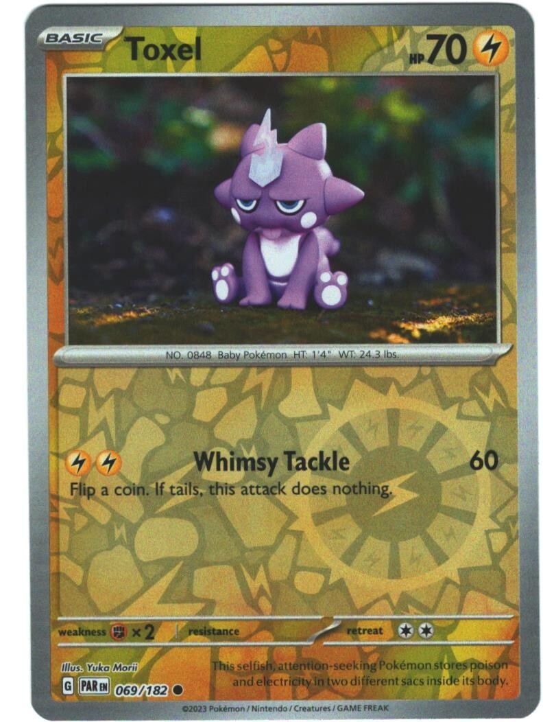 Toxel  69/182 Paradox Rift Reverse Holo Common Pokémon TCG