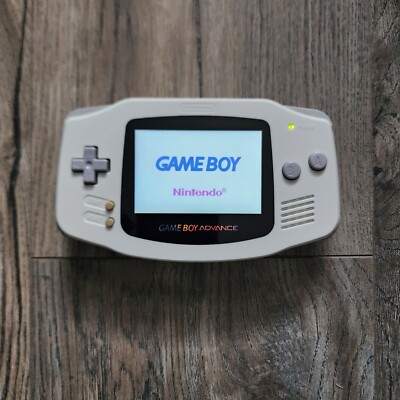 Beige Game Boy Advance w/ FunnyPlaying 3'' IPS Screen Mod