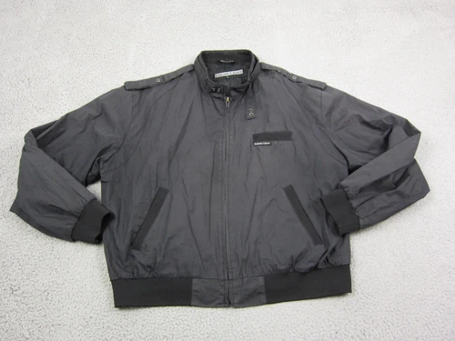 Vintage Europe Craft Jacket Mens Extra Large XL Black Motorcycle 80s Cafe Racer - product listing photo