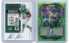 Lamical Perine Contenders Prizm Green REFRACTOR RC Refractor AUTO Autograph LOT