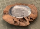 19" Custom Made Natural Wood With Aluminum Centerpiece Bowl by Dimond Home MINT!
