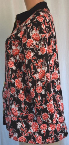 MARNI FLORAL 3/4 SLEEVES COLLAR NECK FRONT ZIPPER JACKET/TOP SIZE 44 - Picture 6 of 12