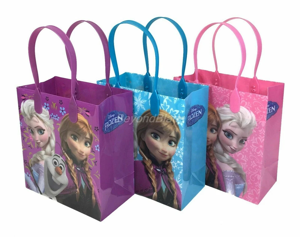 Sacola de doces de aniversário Disney Frozen Goody presente festa guloseimas 12 peças - Imagem 4 de 4