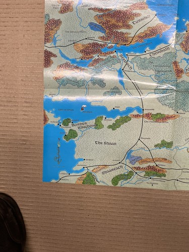 Dungeons & Dragons Forgotten Realms MAP ONLY 1085xxx0702 From Boxed Set 1993 - Picture 6 of 11