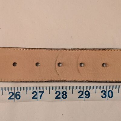 Streets Ahead Handmade Cream Suede Leather Boho Cutout  display picture 3
