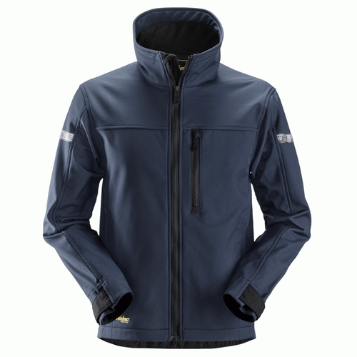 Snickers 1200 Navy Blue AllroundWork Softshell Jacket - Picture 1 of 8