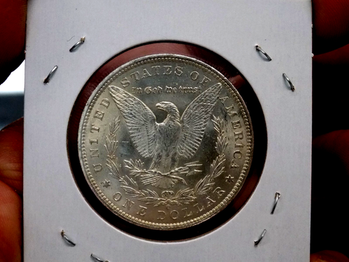 MORGAN SILBER DOLLAR 1884 O FROSTY WHITE BU+++ SCHÖNER GLANZ - Bild 3 von 4
