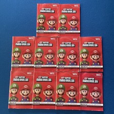 Nintendo Wii Manual Lot 10 - Super Mario Bros Wii Manuals only - No Games