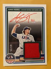 RPA - 2023 USA Baseball Stars/Stripes AUTO/JER PRIME RED Alonzo Tredwell /25