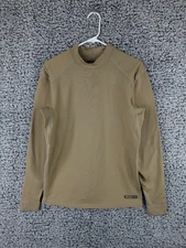 XGO Acclimate Dry Phase 4 sz S Beige Long Sleeve Pullover Shirt Mock Neck EUC