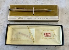 Cross 12K Gold Filled Ball Point Pen Original Box RG44