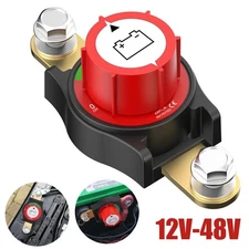 12V-48V Side Post Battery Disconnect Switch Kill Cut Off Switch for Car RV Boat