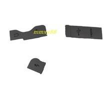 New USB HDMI MIC Left Rubber Leather Cover Cap For Canon EOS R5 EOSR5 Camera