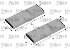 Innenraumfilter VALEO ESSENTIAL 715500 Partikelfilter für AUDI 4F5 4FH 4F2 C6 A6