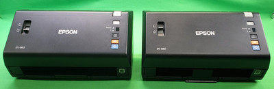 *Lot Of 2* EPSON DS-860 High Speed Document Scanner J351A, W/AC Adapter
