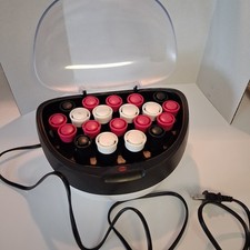 Remington Model H-2000 Hot Rollers Heated Hair curlers Set WORKS, NO CLIPS.
