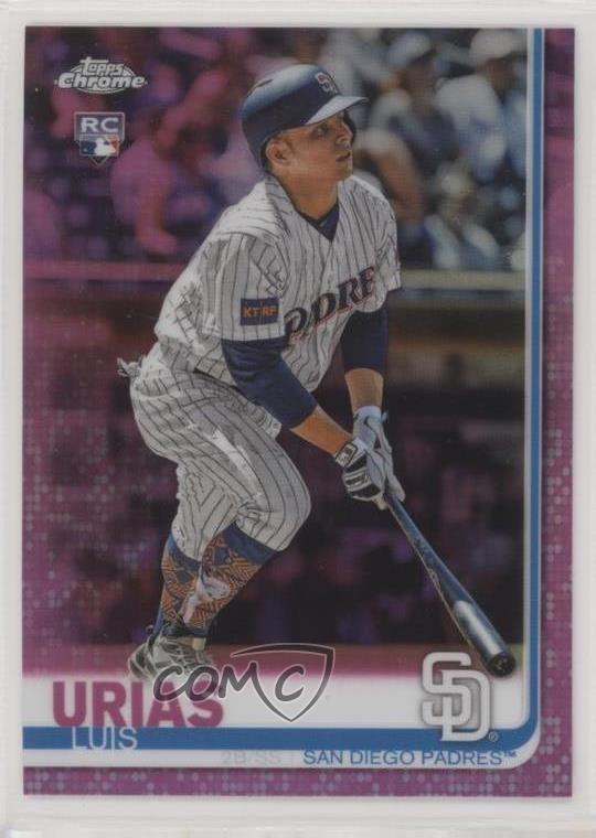 2019 Topps Chrome Pink Refractor Luis Urias #141 w5u