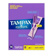 Tampax Tampons Radiant Regular 14 Count