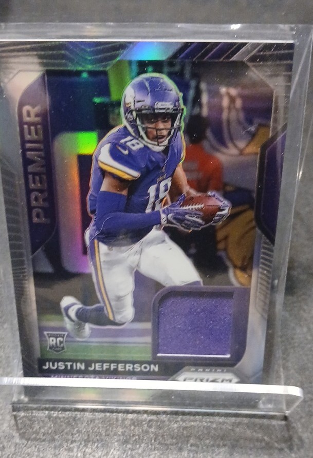 2020 Panini Prizm - Premier Jerseys Justin Jefferson #10 (MEM, RC)