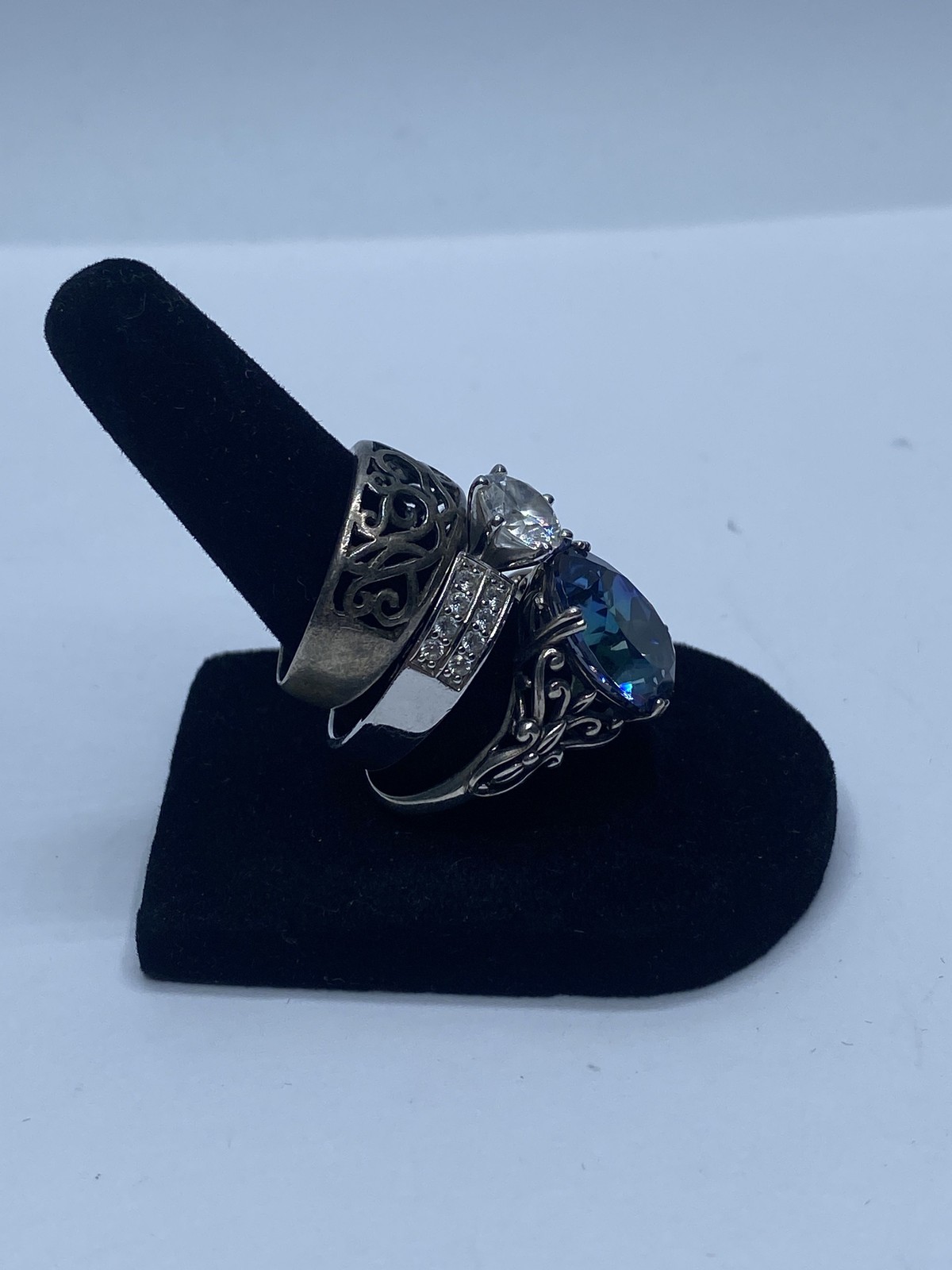 Sterling Silver Assorted Ring/Necklace Pendant Je… - image 8