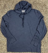 Faherty Sunwashed Slub Pullover Hoodie Organic Cotton Sweatshirt Men  s Sz XL