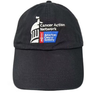 Anvil American Cancer Society Cancer Action Network Black Baseball Cap Hat OS
