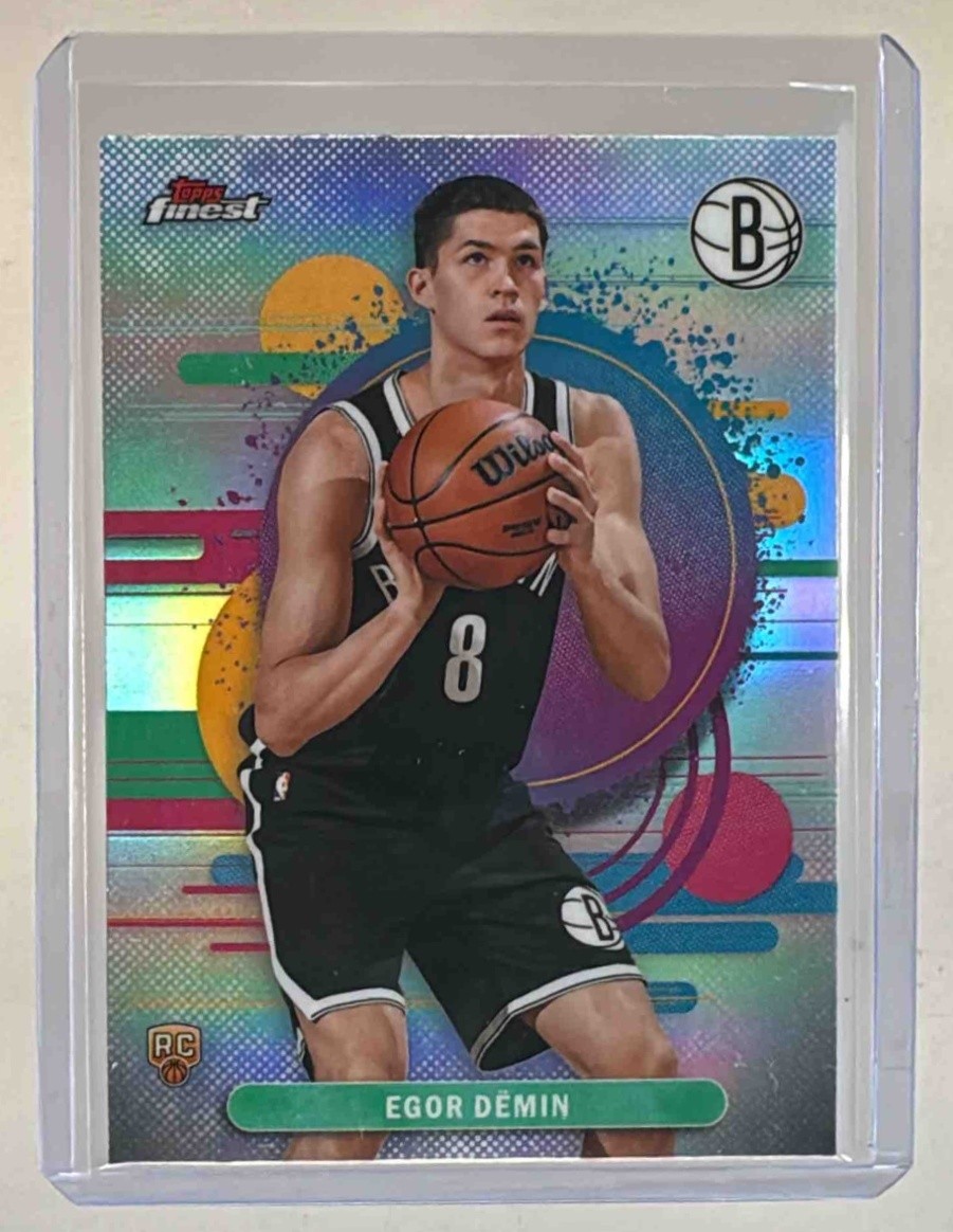 Egor Demin 2025 Topps Finest #8 Refractor Common Rookie RC
