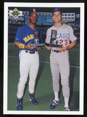 1991 Upper Deck Final #79F Ken Griffey Jr. Ryne Sandberg Mint HOF