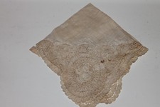 Vintage Princess/Brussels Mixed Lace Handkerchief / Hanky