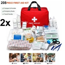 416 PIECE FIRST AID KIT BAG MEDICAL TRAVEL 1ST AID EMERGENCY HOME CAR WORKPLACE