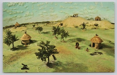Ka-Do-Ha Moundbuilder Village Discovery Murfreesboro Arkansas Postcard