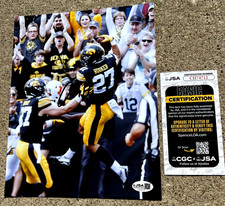 AMANI HOOKER SIGNED 8x10 Photo JSA COA IOWA HAWKEYES FOOTBALL B