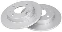 2X A.B.S. Bremsscheibe 17671 FüR Colt Smart Mitsubishi 454 Czc Forfour Rg 6 Z31A