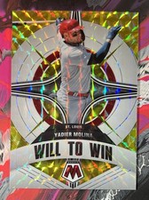 2022 Panini Mosaic Yadier Molina Will To Win Reactive Orange /99 SP Cardinals