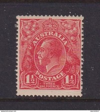 AUSTRALIA - 1924 George V 11/2d No Watermark Hinged Mint (Creased At Foot) (D6)