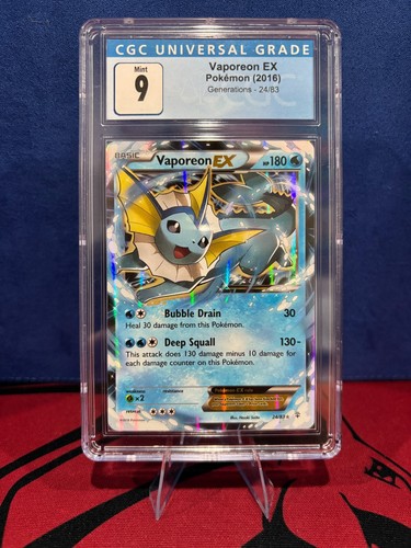 Vaporeon-EX graded CGC 9 for sale on eBay