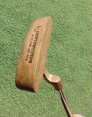 NORTHWESTERN 406 J.C. SNEAD BRASS PUTTER RH 36'' STEEL SHAFT - GOOD CONDITION