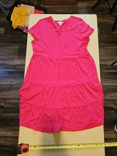 Women's Pre-owned Time And True Dress, L 12-14, Magenta