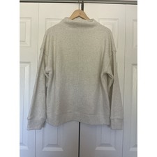 Women  s Haven Well Within White Gray Speckled Pullover Size XL